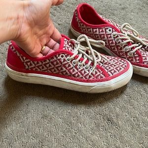 ERAM size 37 french red tennis shoes.